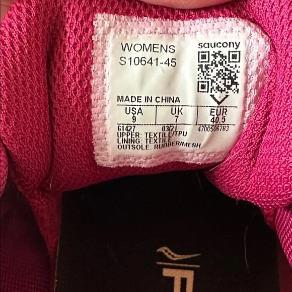 Saucony Peregrine Women's Trail Running Shoes in Pink - Picture 4 of 5